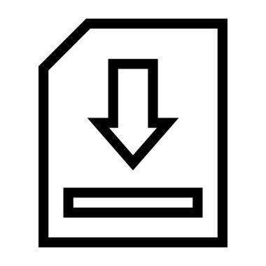 indirme web simgesi, vektör 