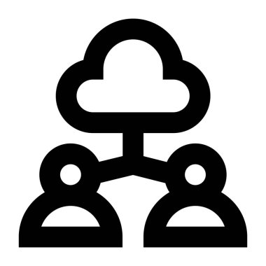 bulut web simgesi vektör illüstrasyonu 