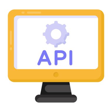 Bilgisayar ekranı. Web simgesi