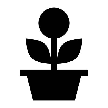 Bitki. Web simgesi basit tasarım