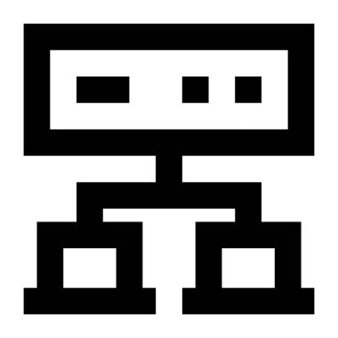 Bilgisayar. Web simgesi basit illüstrasyon