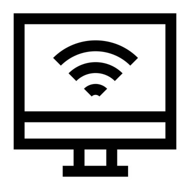wi-fi web simgesi vektör çizimi 