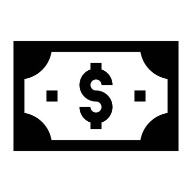 Dolar web simgesi. düz resimleme