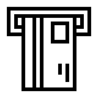 ATM 'de. Web simgesi basit illüstrasyon