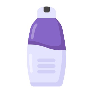 Deterjan şişesi ikonu. Beyaz arkaplanda izole edilmiş ağ için temizleyici vektör simgelerinin izometriği