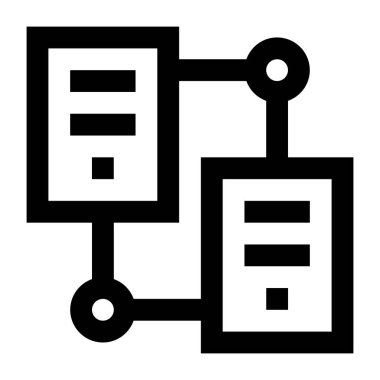 Sunucu. Web simgesi basit illüstrasyon