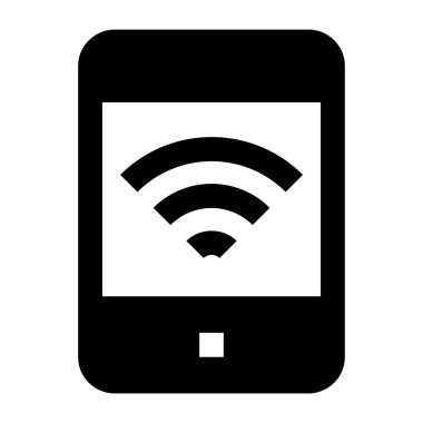 Wi-fi web simgesi. düz resimleme
