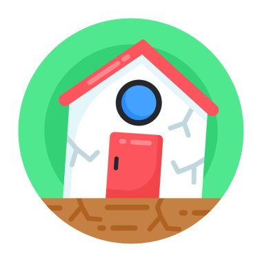 Ev. Web simgesi basit illüstrasyon