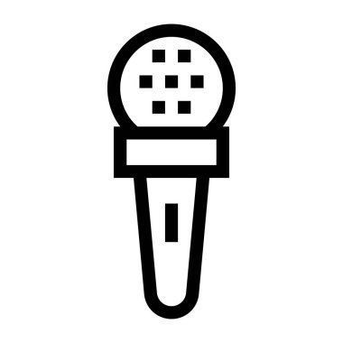 Mikrofon. Web simgesi basit tasarım