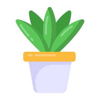saksı bitkisi ikonu vektör illüstrasyon grafik tasarımı