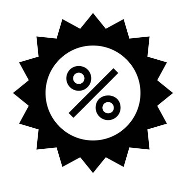 yüzde web simgesi. düz resimleme
