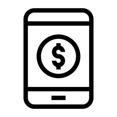 atm web simgesi vektör illüstrasyonu 