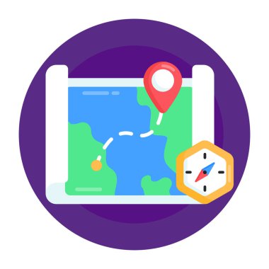 GPS konumu. Basit resimleme