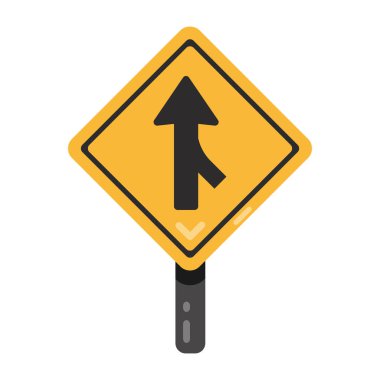 Yol işareti simgesi. vektör illüstrasyonu