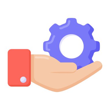 Teçhizat Web simgesi basit illüstrasyon