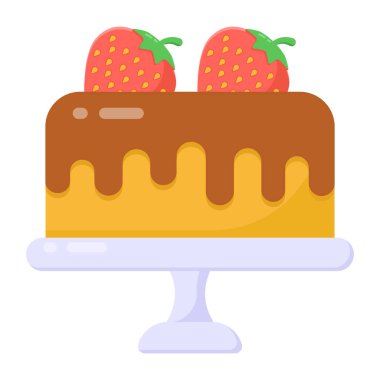 Kek. Web simgesi vektör illüstrasyonu