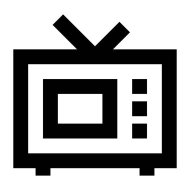 Televizyon. Web simgesi basit illüstrasyon
