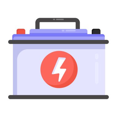 Pil şarj ikonu. vektör illüstrasyonu