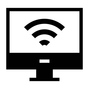 wi-fi web simgesi vektör çizimi 
