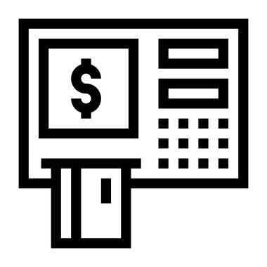 Yazar kasa. Basit resimleme