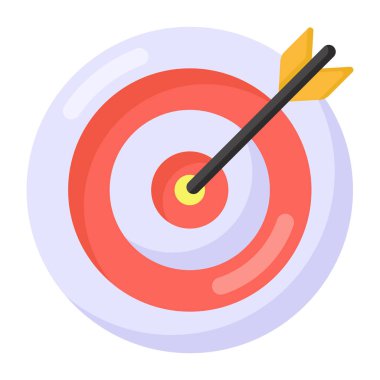 Hedef. Web simgesi basit illüstrasyon