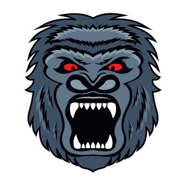 Aslan başının vektör illüstrasyonu