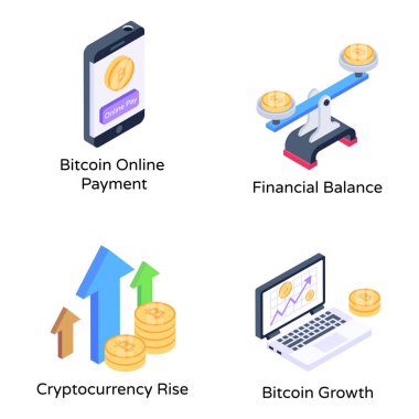 Bitcoin web simgeleri basit tasarım