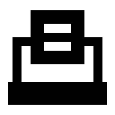 yazıcı web simgesi basit tasarım