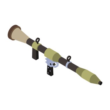 Silah ikonunun vektör illüstrasyonu. Ağ için savaş ve ordu stok sembolü.