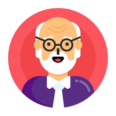  yaşlı adam web simgesi basit tasarım