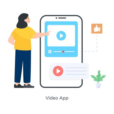 Video yayını. Web simgesi