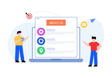 Pano ve kontrol listesi vektör illüstrasyon tasarımlı adam