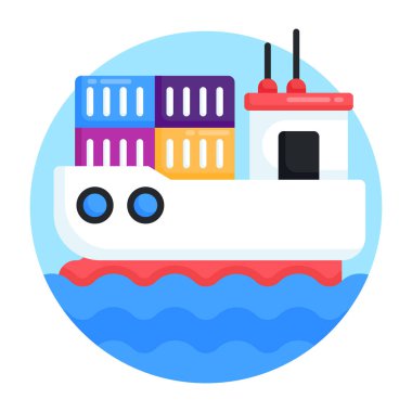 dağıtım simgesi. vektör illüstrasyonu