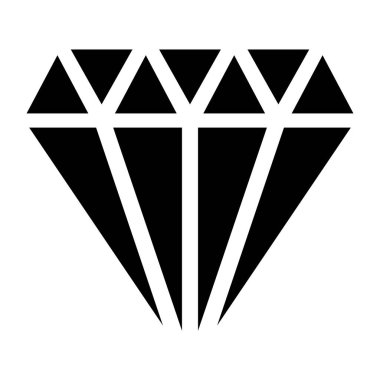 Elmas. Web simgesi basit illüstrasyon