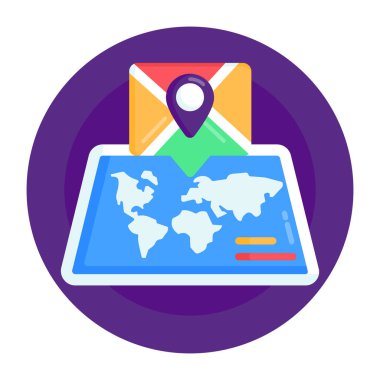 Harita iğnesi. Web simgesi