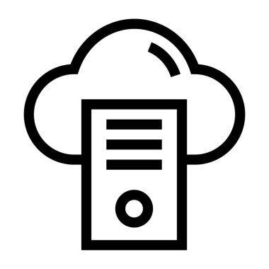 bulut hesaplama vektörü illüstrasyonu 