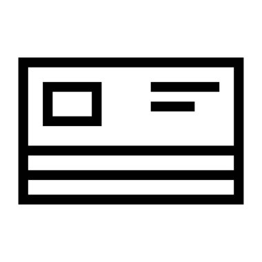 Bilet. Web simgesi basit illüstrasyon