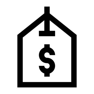 Dolar web simgesi basit tasarım