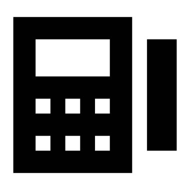 Hesap makinesi. Web simgesi basit illüstrasyon