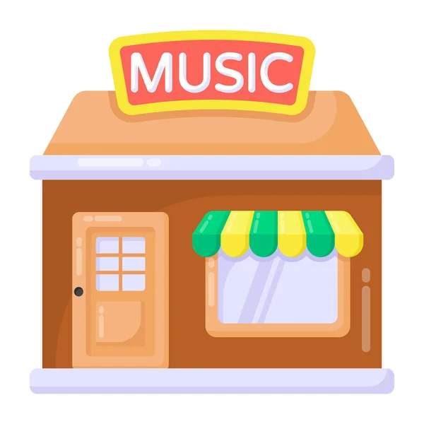 Tienda Música Icono Web Diseño Simple — Archivo Imágenes Vectoriales