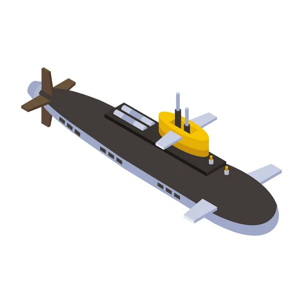 Иконка Изометрического Вертолета Мультяшная Иллюстрация Векторных Значков Подводных Лодок Сети — стоковый вектор