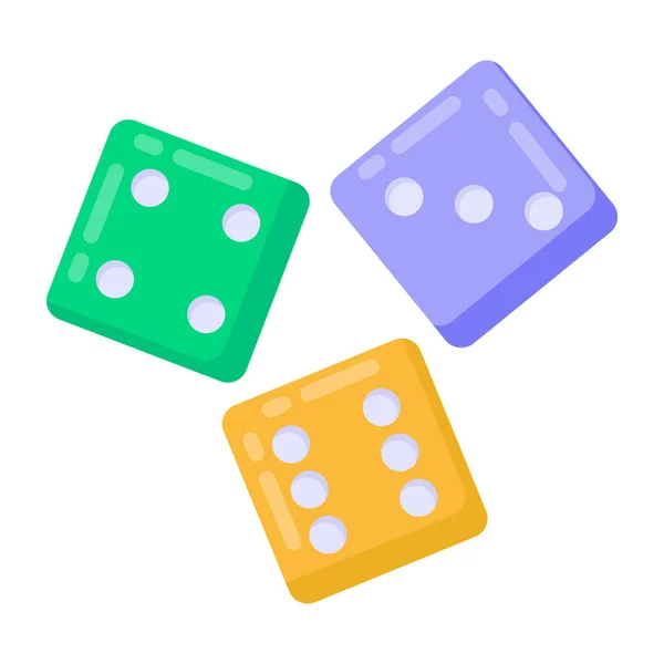 Casino Juego Dados Icono Vector Ilustración Diseño Gráfico — Archivo Imágenes Vectoriales