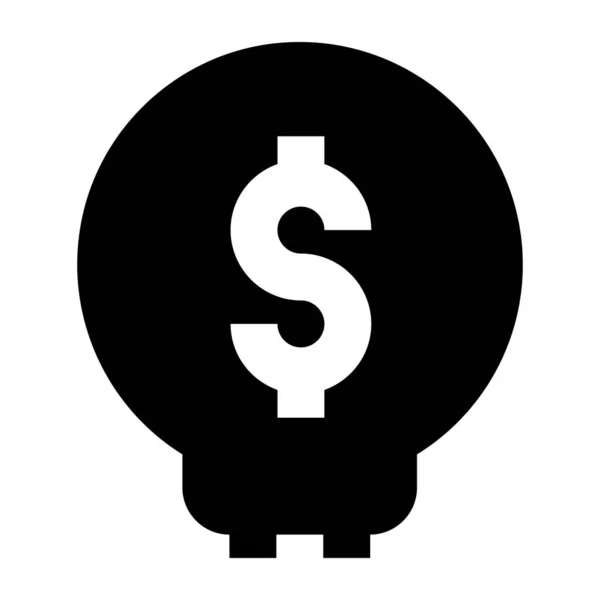 Dollar Icône Web Illustration Vectorielle — Image vectorielle