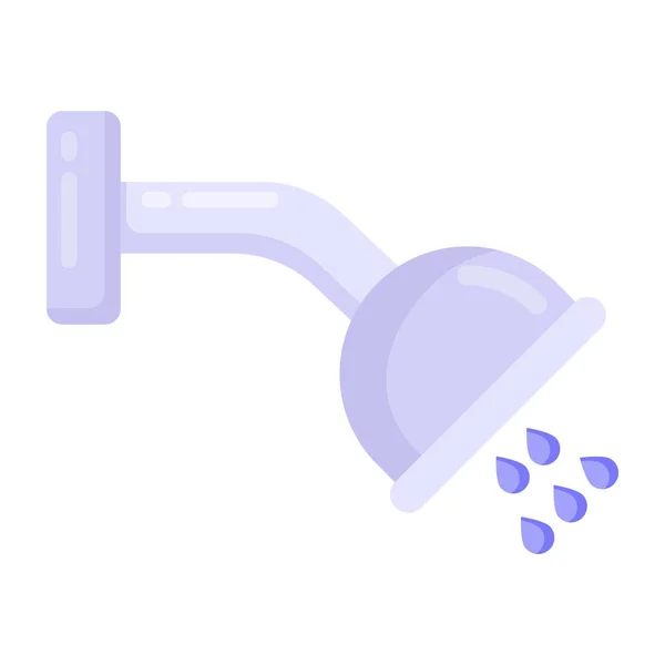 Shower Web Icon Simple Design — Stock Vector
