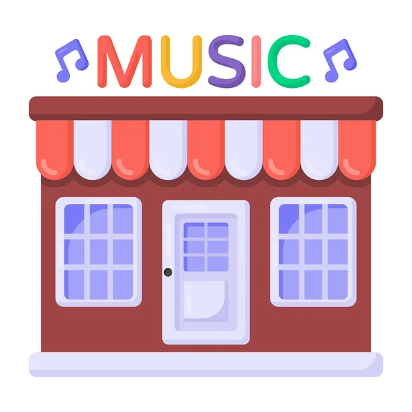 Tienda Tienda Edificio Fachada Vector Ilustración — Archivo Imágenes Vectoriales