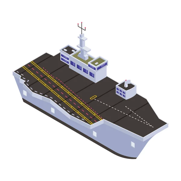 Isometrisk Vektorillustration Uppsättning Lastfartyg — Stock vektor