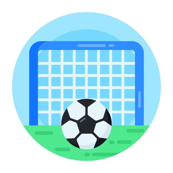Icono Pelota Fútbol Vector Ilustración — Vector de stock