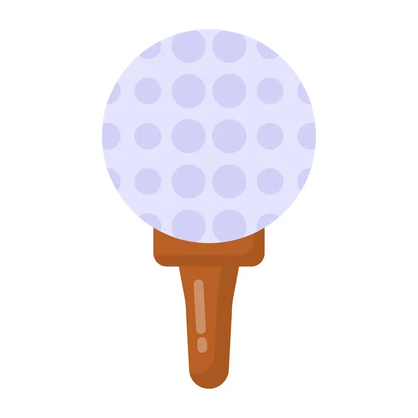 Illustration Vectorielle Icône Balle Golf — Image vectorielle