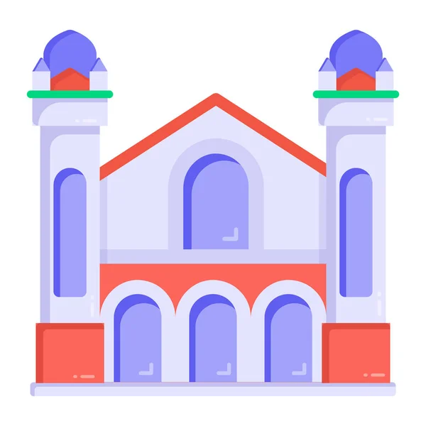 Современная Иллюстрация Иконки Здания — стоковый вектор