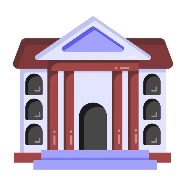 Budynek Banku Prosta Ilustracja — Wektor stockowy
